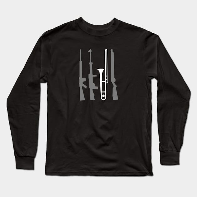 trombone Long Sleeve T-Shirt by janno